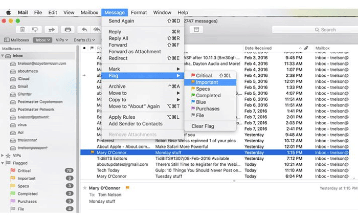 google inbox for mac menu bar